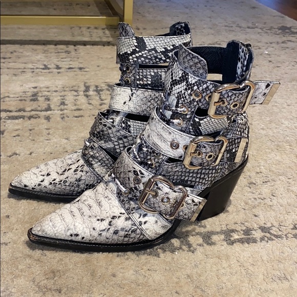 Jeffery Campbell snakeskin booties - Picture 2 of 6